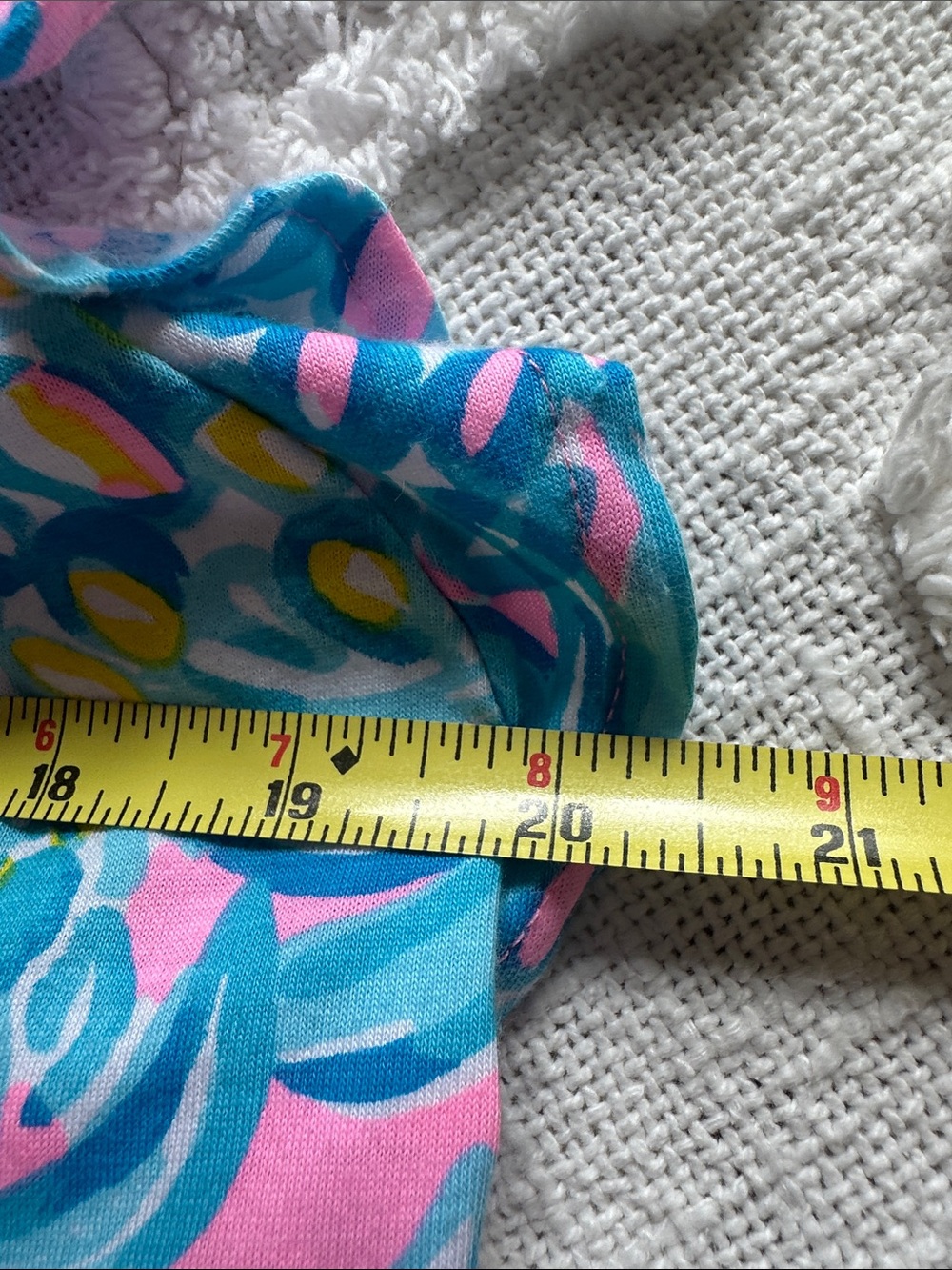 Lilly Pulitzer Pink Tropical Pineapple Print Ruffle Sleeve Top - Picture 6 of 9